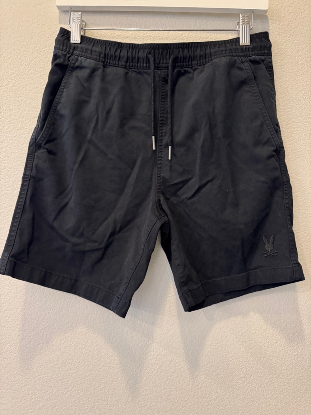Psycho Bunny Black Athletic Drawstring Shorts